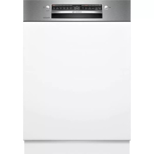 Bosch, Bosch Serie 4, Teilintegrierter Geschirrspüler, 60 cm, Edelstahl, SMI4HUS01D, Bosch Serie 4, Teilintegrierter Geschirrspüler, 60 cm, Edelstahl, SMI4HUS01D