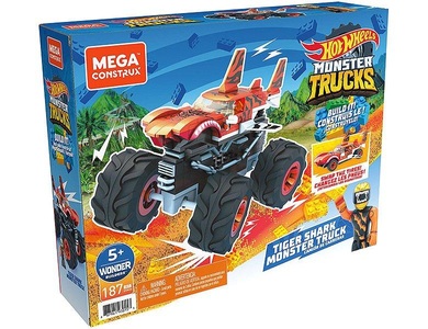 undefined, Mega Construx Hot Wheels Monster Trucks Tiger Shark, 