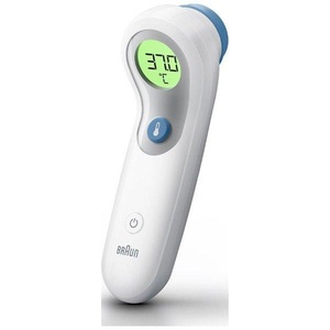 Braun, Braun BNT300WE Fieberthermometer Mit LED Beleuchtung, BRAUN BNT 300 - Digitale Fieberthermometer (Weiss)