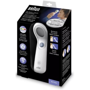 Braun, Braun BNT300WE Fieberthermometer Mit LED Beleuchtung, BRAUN BNT 300 - Digitale Fieberthermometer (Weiss)