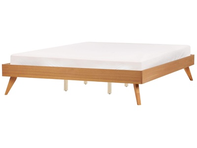 Bett mit Lattenrost aus MDF-Platte Retro BERRIC Bett mit Lattenrost aus MDF-Platte Retro BERRIC