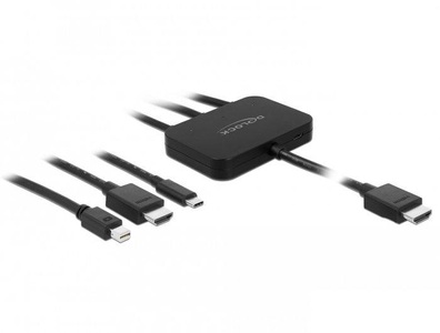 Delock, DeLock Adapter 85830 USB-C, HDMI oder, Delock Adapter 85830 USB-C, HDMI oder Mini-DP zu HDMI 1.8m