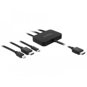 Delock, DeLock Adapter 85830 USB-C, HDMI oder, Delock Adapter 85830 USB-C, HDMI oder Mini-DP zu HDMI 1.8m