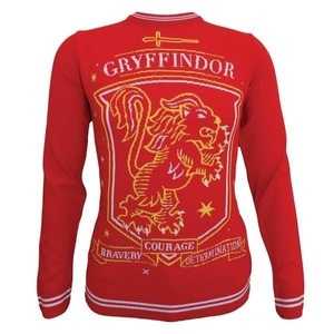 HARRY POTTER, House Crest Pullover Damen, Harry Potter - House Crest Pullover, für Herren, Rot Bunt, Größe L