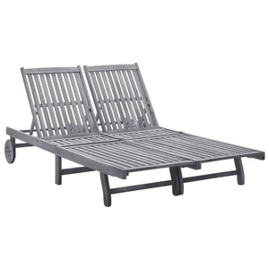 vidaXL, vidaXL Sonnenliegen 2 Stk. Massivholz Akazie
