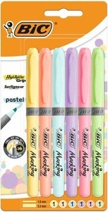 Bic, BIC Textmarker Pastel 992561 6 Farben ass.
