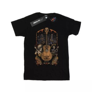 Disney, Coco Guitar Poster Tshirt Damen Schwarz XL