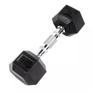 Gladiatorfit, Sechseckige Hantel Aus Gummi | Mehrere Gewichtemehrere Gewichte Unisex 3kg, GladiatorFit - Sechseckige Hantel 