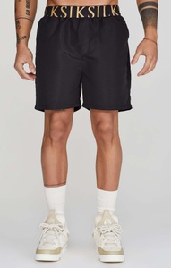 Sik Silk, Badehose Swim Shorts Herren Schwarz L, Siksilk Badehose »Siksilk Badehose Swim Shorts«