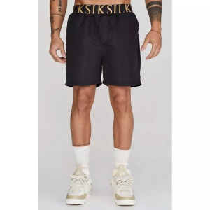 Sik Silk, Badehose Swim Shorts Herren Schwarz L, Siksilk Badehose »Siksilk Badehose Swim Shorts«