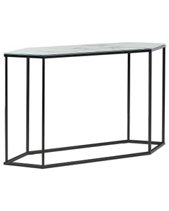Beliani, Konsolentisch aus Sicherheitsglas Modern PERRIN Konsolentisch aus Sicherheitsglas Modern PERRIN, Beliani - Konsolentisch aus Sicherheitsglas Modern PERRIN, One Size, Weiss Bunt
