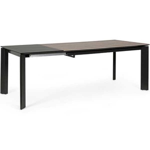 mutoni lifestyle, Ausziehtisch Briva grau-schwarz 160-220x90, Ausziehtisch Briva grau-schwarz 160-220x90