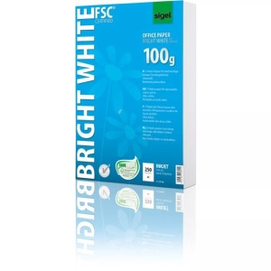 Sigel, Sigel Bright White Office Paper IP125 Tintenstrahl Druckerpapier DIN A4 100 g/m² 250 Blatt Ultra-Weiß, Sigel Inkjet-Papier, A4, Bright white, 100g, IP125, (250 Blatt)