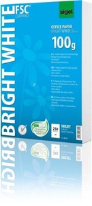 Sigel, Sigel Bright White Office Paper IP125 Tintenstrahl Druckerpapier DIN A4 100 g/m² 250 Blatt Ultra-Weiß, Sigel Inkjet-Papier, A4, Bright white, 100g, IP125, (250 Blatt)