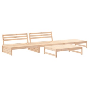 vidaXL, vidaXL 4-tlg. Garten-Lounge-Set Massivholz Kiefer, vidaXL 4-tlg. Garten-Lounge-Set Massivholz Kiefer