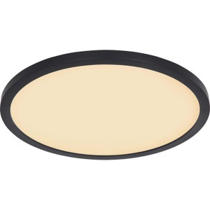 mutoni light, Deckenleuchte Sapana Kunststoff schwarz 1xLED, LED-Deckenleuchte Sapana, schwarz, rund, dimmbar