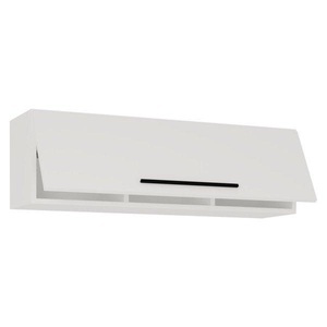 VCM, Holz Wandregal Hängeregal Wandschrank Klappschrank Arila L Holz Wandregal Hängeregal Wandschrank Klappschrank Arila L, VCM - Holzregal hängend | platzsparendes Regal Maße: H. 30 x B. 95 T. cm Elegantes Aufbewahrungsregal Bücherregal Wandboard -, One Size, Weiss