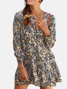 Lascana, LASCANA Longbluse, mit Blumendruck