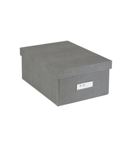 BIGSO, KARIN Aufbewahrungsbox Grau Canvas KARIN Aufbewahrungsbox Grau Canvas, Bigso Box of Sweden - KARIN Aufbewahrungsbox Grau Canvas, One Size,