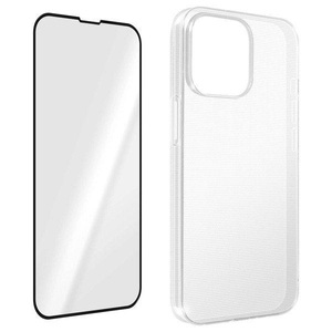 Avizar, Hülle + Glasfolie Set Apple iPhone 14 Pro Max, Avizar - 360° Schutz-Set Apple iPhone 14 Pro Max, Schwarz