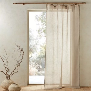 AM.PM, AM.PM - Vorhang Delhia aus Leinen-Voile, 140x350CM, Beige, AM.PM - Vorhang Delhia aus Leinen-Voile, 140x350CM, Beige