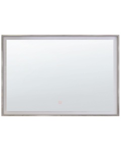 Beliani, Beliani Badspiegel mit LED-Beleuchtung rechteckig 60 x 80 cm ARGENS, Beliani Badspiegel mit LED-Beleuchtung rechteckig 80 x 60 cm ARGENS