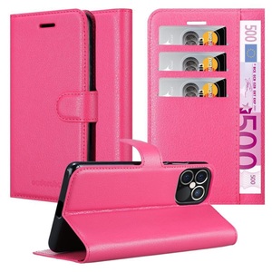Cadorabo, Hülle für Apple iPhone 12 PRO MAX Standfunktion, Kartenfach, 