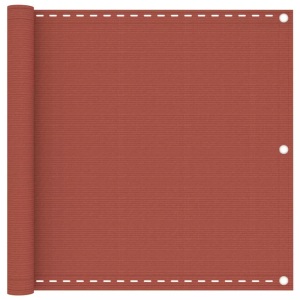 vidaXL, vidaXL Balkon-Sichtschutz Terracotta-Rot 90x400 cm HDPE, vidaXL Balkon-Sichtschutz Terracotta-Rot 90x400 cm HDPE