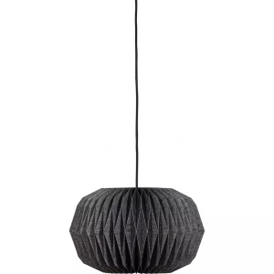mutoni living, Hängelampe Globe Papier schwarz 44, Hängelampe Globe Papier schwarz 44