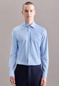 Seidensticker, Performancehemd Shaped Fit Langarm Uni Herren Hellblau 37, 