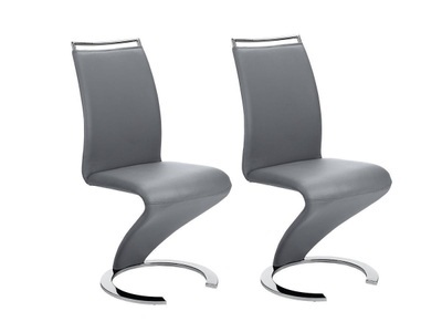 Vente-unique, Stuhl Freischwinger 2erSet Kunstleder TWIZY Stuhl Freischwinger 2erSet Kunstleder TWIZY, 