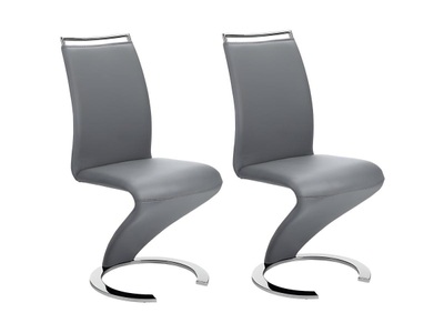 Vente-unique, Stuhl Freischwinger 2erSet Kunstleder TWIZY Stuhl Freischwinger 2erSet Kunstleder TWIZY, 