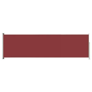 vidaXL, vidaXL Seitenmarkise Ausziehbar 180x600 cm Rot, vidaXL Seitenmarkise Ausziehbar 180x600 cm Rot