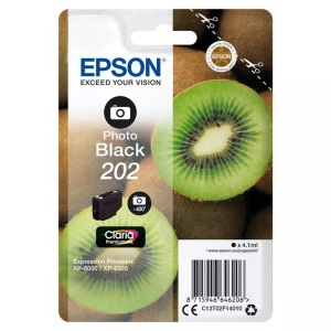 Epson, Epson 202 fotoschwarz Tintenpatrone, Epson Tintenpatrone, foto-schwarz, No.202, T02F140, (400 Seiten)