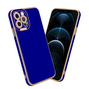Cadorabo, Hülle für Apple iPhone 12 PRO MAX mit Kameraschutz, Cadorabo - Hülle für Apple iPhone 12 PRO MAX mit Kameraschutz, Blau Bedruckt