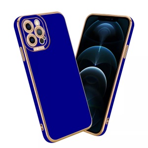 Cadorabo, Hülle für Apple iPhone 12 PRO MAX mit Kameraschutz, Cadorabo - Hülle für Apple iPhone 12 PRO MAX mit Kameraschutz, Blau Bedruckt