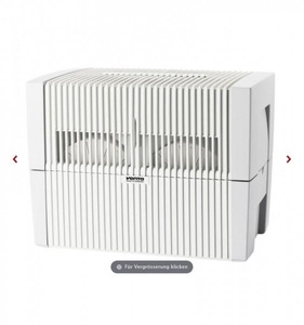 Venta, VENTA LW45 - Luftbefeuchter und Luftreiniger (Weiss/Grau), VENTA LW45 Original Luftbefeuchter Weiss, 55 m2