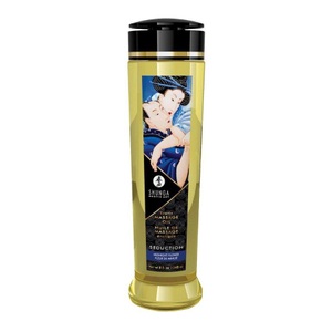 Shunga, Erotic Massage Oil, Shunga Seduction Massageöl, Mitternachtsblume, Transparent, 240 Ml - Amorana