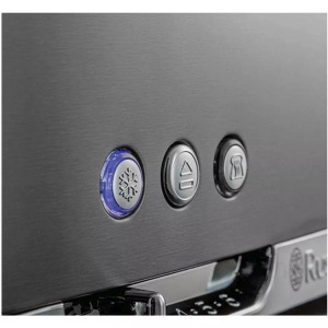 RUSSELL HOBBS, Russell Hobbs Hobbs Luna Moonlight Grey - Toaster (Edelstahl/Grau), Russell Hobbs Luna Moonlight Grey 23251-56 Toaster lang