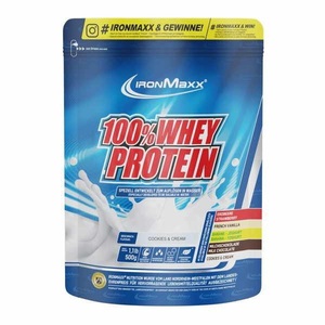 Ironmaxx, IRONMAXX 100% WHEY PROTEIN, 500g, Cookies & Cream, Ironmaxx 100% Whey Protein Cookies & Cream 500g