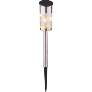 mutoni light, Solarleuchte Edelstahl 10xLED, Solarleuchte Edelstahl 10xLED satiniert