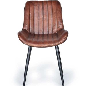 mutoni inspiration, Stuhl Leder Metall braun, 