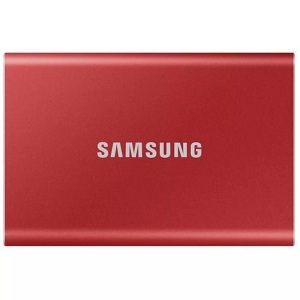Samsung, Samsung MU-PC500R/WW Portable T7 Externe SSD 500 GB USB 3.2 (Gen 2), Samsung 500 GB Externe Fesplatte USB-C 3.2 Gen 2 Rot