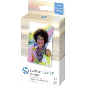 Hp, HP Sprocket HPIZL2X350 Fotodrucker Fotopapier 50 St., HP Sprocket Select 2.3x3.4 - Fotopapier (Mehrfarbig)