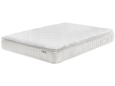 Beliani, Matratze aus Polyester LUXUS Matratze aus Polyester LUXUS, Beliani - Memoryschaum-Taschenfederkernmatratze aus Taschenfedern LUXUS, 180x200 cm, Perle