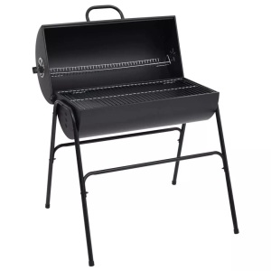 vidaXL, vidaXL Grill mit 2 Grillrosten Schwarz 80x95x90 cm Stahl, vidaXL Grill mit 2 Grillrosten Schwarz 80x95x90 cm Stahl