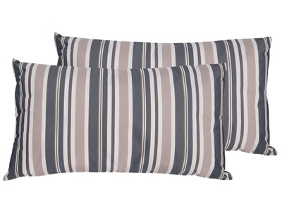 Beliani, Kissen 2er Set aus Polyester Modern KASTOS Kissen 2er Set aus Polyester Modern KASTOS, Beliani - Gartenkissen 2er Set aus Polyester Modern KASTOS, One Size, Braun Medium