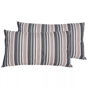 Beliani, Kissen 2er Set aus Polyester Modern KASTOS Kissen 2er Set aus Polyester Modern KASTOS, Beliani - Gartenkissen 2er Set aus Polyester Modern KASTOS, One Size, Braun Medium