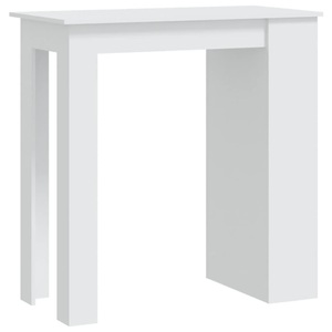vidaXL, vidaXL Bartisch mit Ablagefläche Weiß 102x50x103,5 cm Holzwerkstoff, vidaXL Bartisch mit Ablagefläche Weiß 102x50x103,5 cm Holzwerkstoff