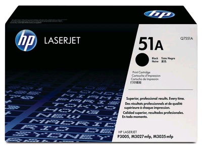 Hp, HP 314A Cyan Original LaserJet Tonerkartusche, Hewlett Packard Toner, schwarz, No.51A, Q7551A, (6'500 Seiten)